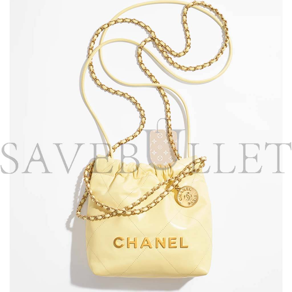 CHANEL 22 MINI HANDBAG AS3980 B08037 NN289 (20*19*6cm)